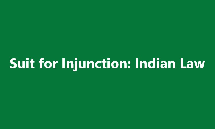 Suit for Injunction
